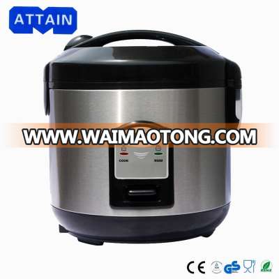 1.8L Stainless steel Electric Rice Cooker with measuring up and spoon